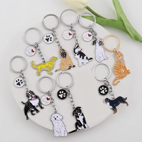 Paw Print Keychains