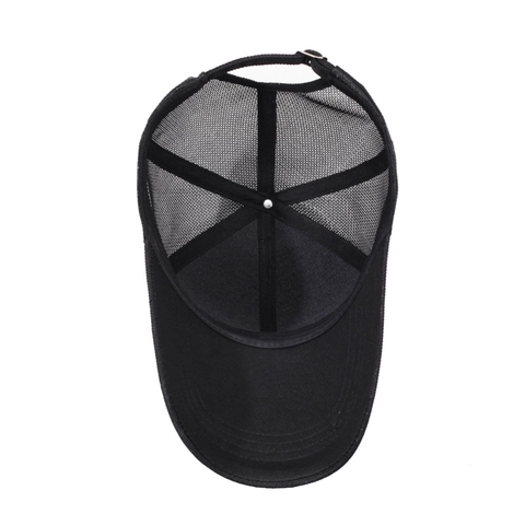 Mesh Baseball Cap Breathable Polyester Summer Sun Hat Lightweight Outdoor Sport Adjustable For Men Women