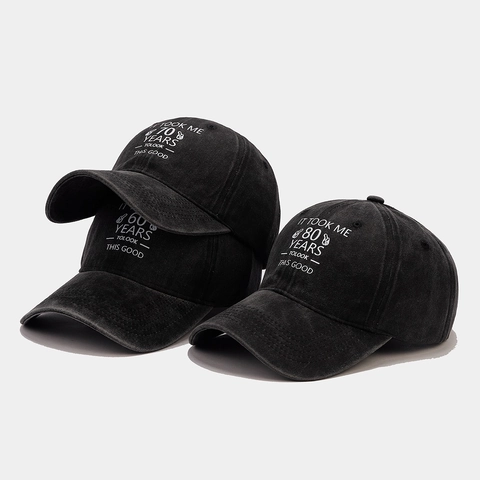 Gewaschene Baumwolle Baseballkappe Distressed Vintage Dad Hat Verstellbarer Sonnenschutz Geburtstagsgeschenk Unisex