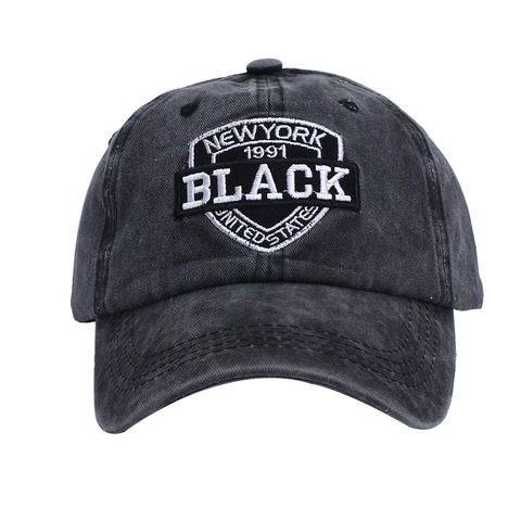 Berretto Da Baseball Vintage In Cotone Lavato Con Toppa Ricamata Regolabile Cappello Da Sole Retro Per Sport All'aperto