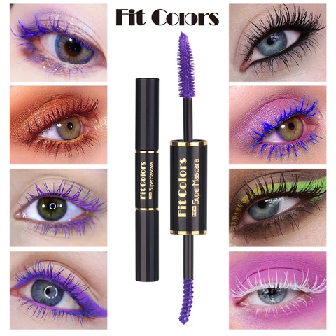 Mascara Impermeabile Lunga Durata Volumizzante Incurvante Colorato Trucco Occhi Con Diverse Testine Per Ciglia Folte