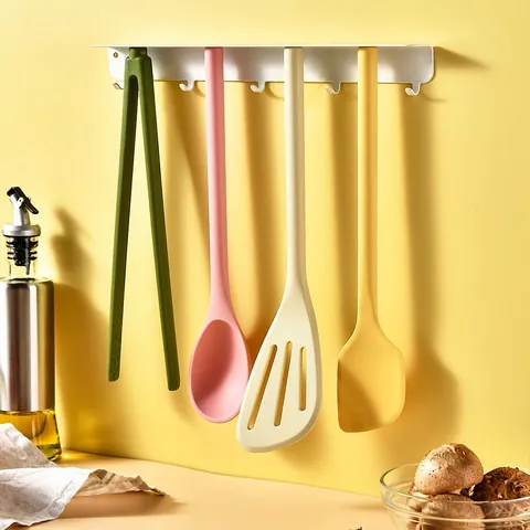 Utensili Da Cucina Magnetici Silicone Acciaio Inossidabile Resistente Al Calore Pinza Spatola Cucchiaio Supporto Parete