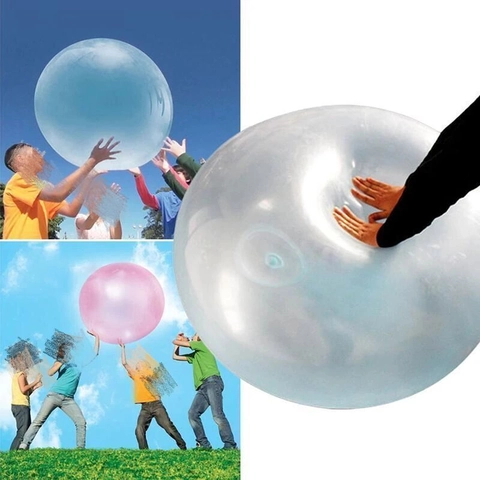 Giant Bubble Ball Inflatable Toy TPR Soft Transparent Water Fillable Stretchable Outdoor Garden Game For Kids