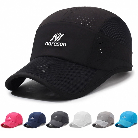 Gorra De Béisbol Malla Transpirable Secado Rápido Sombrero De Sol Deporte Al Aire Libre Ajustable Unisex