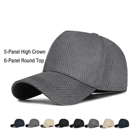 Mesh Baseball Cap Polyester Breathable Sunshade Outdoor Sports Adjustable Minimalist Summer Hat Unisex
