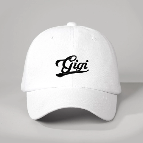 Gorra De Béisbol De Algodón Lavado Con Bordado Gigi Vintage Ajustable Visera Curva Sombrero De Sol