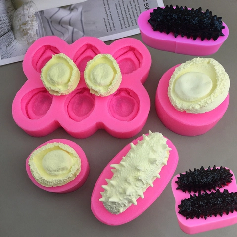 Silicone Mold Abalone And Sea Cucumber Shape For DIY Cake Mousse Fondant Aromatherapy Candle Epoxy Resin Plaster