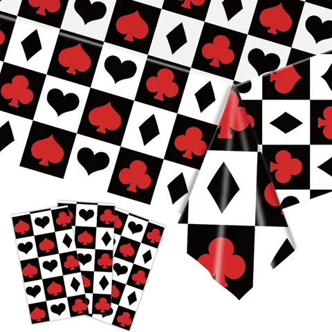 Stoviglie Per Feste A Tema Casino Poker Tovaglia Piatti Tovaglioli Bicchieri Banner Posate Las Vegas Decorazioni Usa E Getta