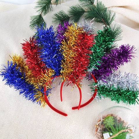 Cerchietto Mardi Gras Colorato Festone Esagerato Accessorio Costume per Carnevale Festa Sfilata Copricapo Unisex
