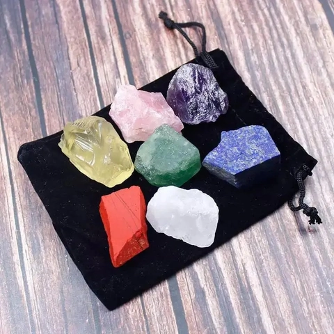 Pierres De Cristal Brut Naturel Cristaux De Guérison Gemmes Irrégulières Pour Méditation Yoga Décoration Maison Avec Sac En Velours