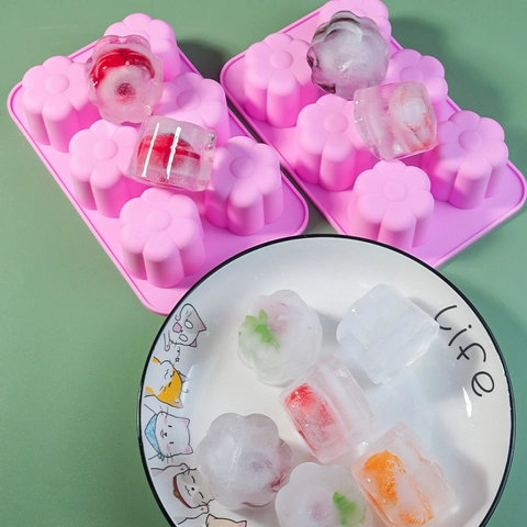 Stampo In Silicone A Fiore Grado Alimentare Per Torta Cioccolato Gelatina Sapone Cubetti Di Ghiaccio Strumento Da Forno DIY