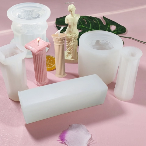 Kaloupi Silikonis Romanis Stylas Evropaiko Retro Diakosmitiko DIY Gypsoy Kaloupi Keri Aromatherapeia Psistiko Kaloupi