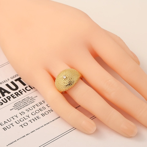 Evil Eye Stern Verstellbarer Offener Ring Kupfer Vergoldet Mit Zirkon Hip Hop Retro Stil Schmuck Geschenk Für Damen Herren