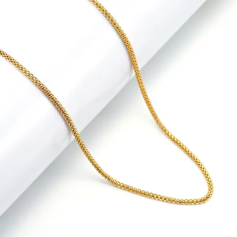 Collana Minimalista Con Catena A Maglia In Acciaio Inossidabile Maglia Intrecciata Da Donna Eleganti Accessori Per Gioielli Placcati In Oro Con Chiusura A Moschettone