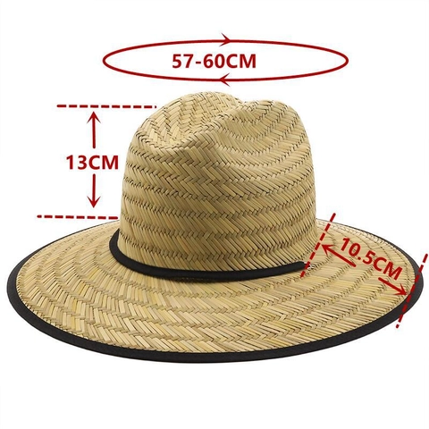 Cappello Da Sole In Paglia Di Carta Intrecciata A Mano A Tesa Larga Con Fiocco In Nastro Nero Da Donna Per Spiaggia Estate
