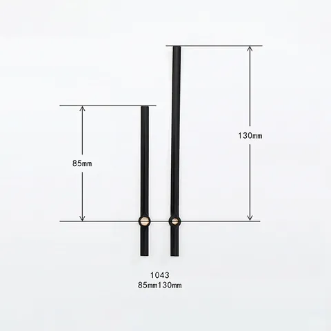 Clock Hands Replacement Set Metal Aluminum Hour Minute Pointers For DIY Wall Clocks Modern Simple Design