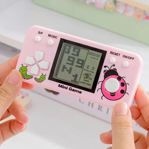 Retro Handheld Game Console Mini Tetris Brick Machine Portable Electronic Toys For Kids Educational Nostalgic Gift