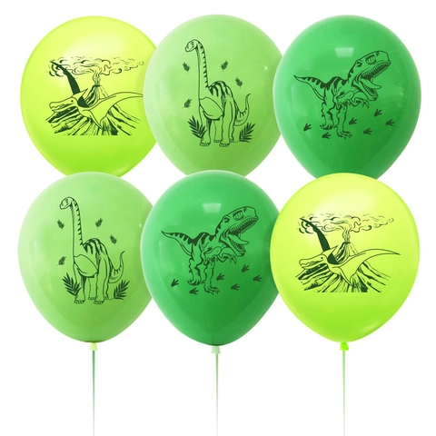 Palloncini in Lattice a Tema Dinosauro Per Decorazioni per Feste di Compleanno Per Bambini Jungle Safari Verde Stampa Animale