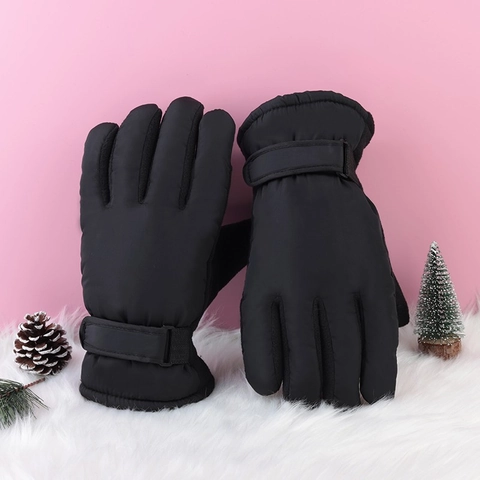 Winter Warm Gloves Touchscreen Waterproof Windproof Fleece Lined Thick Cycling Skiing Outdoor Men Women Adjustable Strap
