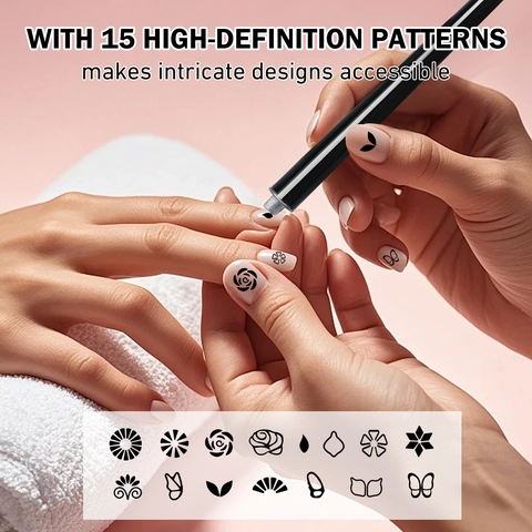 Professional Nail Art Stamping Tool With Metal Flower Butterfly Patterns For DIY Decoration Manicure Home Salon Use