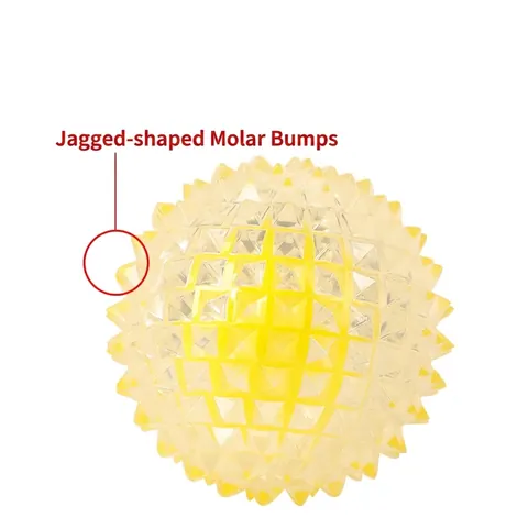 Dog Toy Ball Spiky TPE Teeth Cleaning Dental Care Interactive Luminous Floating Training For Medium Large Dogs