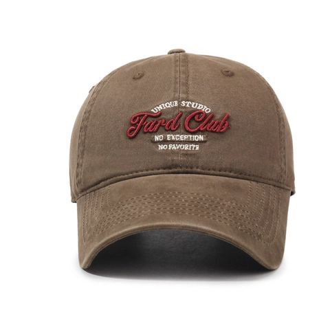 Vintage Washed Cotton Baseball Cap Embroidered Letter Adjustable Sun Hat Men Women Casual Retro Outdoor