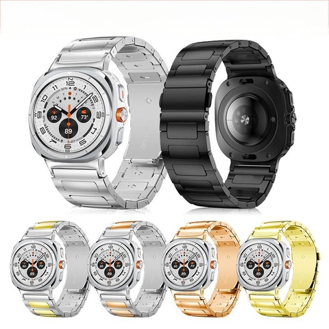 Correa De Reloj De Metal De Acero Inoxidable Repuesto Para Smart Watch Ultra Classic Cierre Plegable Moda
