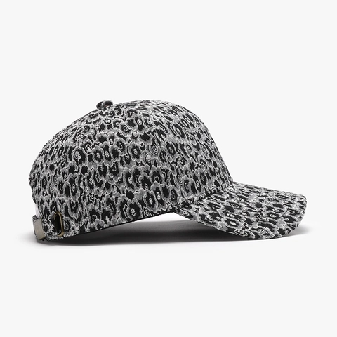Leopard Print Baseball Cap Cotton Adjustable Metal Buckle Breathable Sun Protection Hat Fashion Streetwear