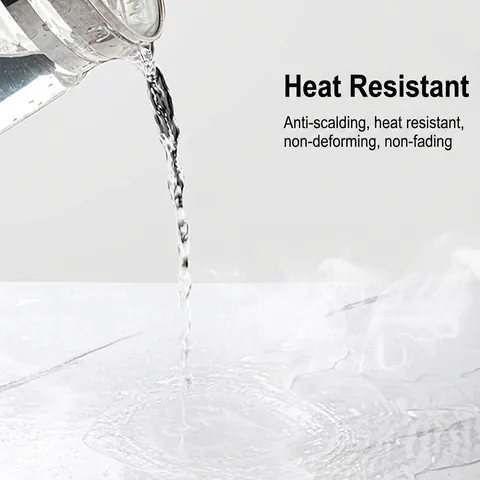 Marble Pattern Kitchen Wall Stickers PET Aluminum Foil Oil Proof Heat Resistant Self Adhesive Backsplash Wallpaper Decor