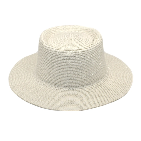 Unisex Kreissäge Strohhut Flacher Deckel Breite Krempe Sonnenschutz Atmungsaktiv Strand Urlaub Sommer Frühling Herbst Jazz Hut Für Damen Herren