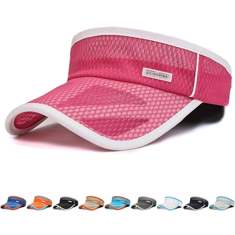 Visiera Parasole Per Bambini Cappello In Rete Traspirante Senza Parte Superiore Per Sport All Aperto Protezione Solare Regolabile