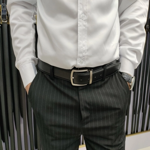 Men Leather Belt Top Layer Cowhide Alloy Pin Buckle Business Casual Simple Fashion For Men