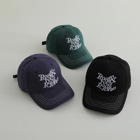 Kinder Baseballkappe Baumwolle Bestickte Buchstaben Kontrastnähte Sonnenschutz Retro Sportmütze Für Jungen Und Mädchen