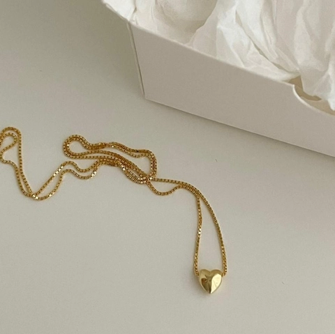 Herz Anhänger Halskette 925 Sterling Silber Minimalistisch Elegant Kleiner Schmuck Für Damen
