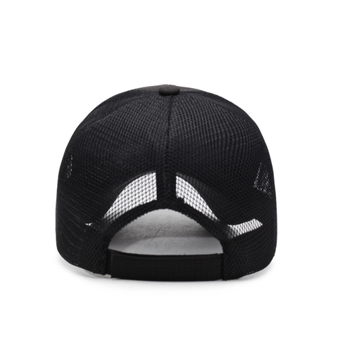 Mesh Baseball Cap Polyester Breathable Letter R Embroidery Sport Trucker Hat Outdoor Fashion Sun Protection Men