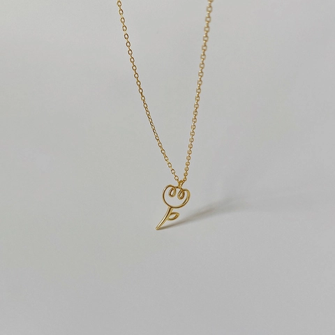 Tulpen Anhänger Halskette Edelstahl Hohl Blume Minimalistische Schlüsselbein Kette Schmuck Für Frauen
