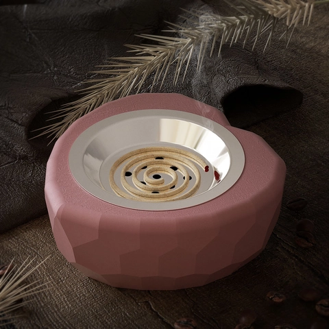Heart Shaped Silicone Mold With Lid DIY Aromatherapy Candle Cup Incense Burner Storage Box Striped Grid Pattern Crafting