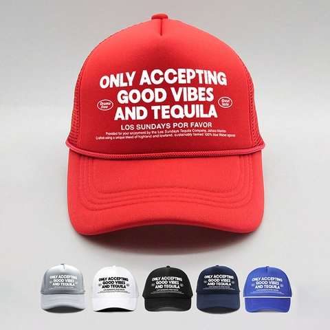 Trucker Hat Mesh Back Foam Front Verstellbare Baseball Cap Mit Dekorativem Seil Slogan Print Sonnenschutz Streetwear