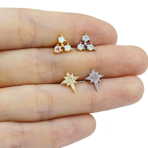 Roestvrijstalen Lip Stud Sieraden Met Strass Ingelegd Hart Ster Oog Ontwerp Voor Unisex Body Piercing Accessoires