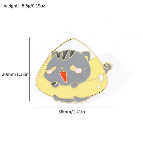 Simpatica Spilla In Smalto Con Gatto Animato In Lega Distintivo Animale Per Decorazione Di Vestiti E Borse Gioiello Unisex Regalo