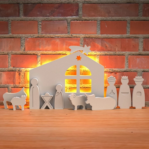 Moldes De Silicona Portal De Belén Para Resina Navidad Pascua Decoración Religiosa DIY Yeso Velas Silueta