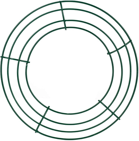 Round Metal Wire Wreath Frame Circular Iron Ring For DIY Floral Arrangement Christmas Holiday Decoration Crafts