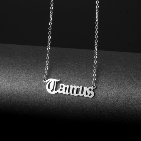 Collana Con Pendente Zodiaco In Acciaio Inossidabile Gotico Per Donna 12 Costellazioni Ariete Toro Gemelli Cancro Leone Vergine