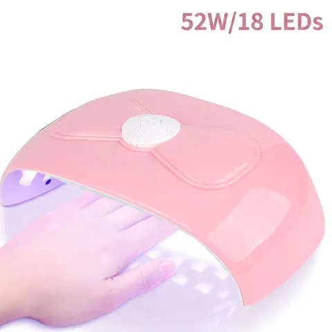 Mini Lampada Per Unghie UV LED Fototerapia 52W Fiocco Portatile USB Luce Polimerizzante Per Smalto Gel Rosa ABS