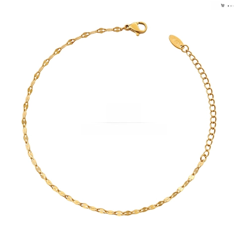 Lip Chain Bracelet Titanium Steel 18K Gold Plated Minimalist Waterproof Niche Design Jewelry For Women With Extension Chain
