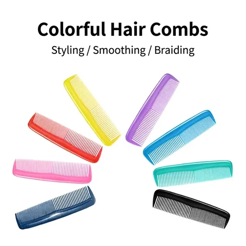 Mini Draagbare Plastic Haarkam Fijne Tanden Multi Kleur Styling Tool Voor Reizen En Dagelijks Gebruik