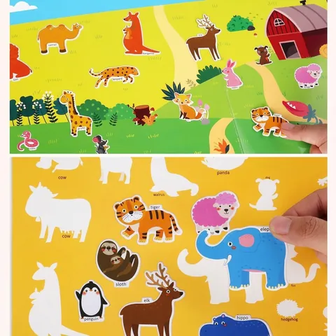 Libro Di Adesivi Riutilizzabili Per Bambini Piccoli Adesivi A Bolle Gonfio Giocattoli Educativi Montessori Portatili Temi Multipli
