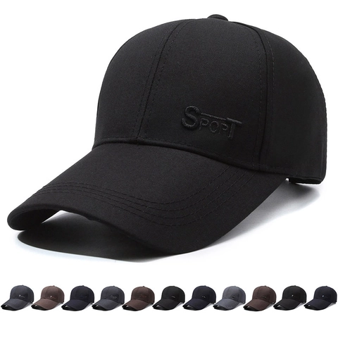 Baseball Cap Cotton Polyester Sun Protection Outdoor Fishing Adjustable Embroidered Sport Fashion Hat For Men Women