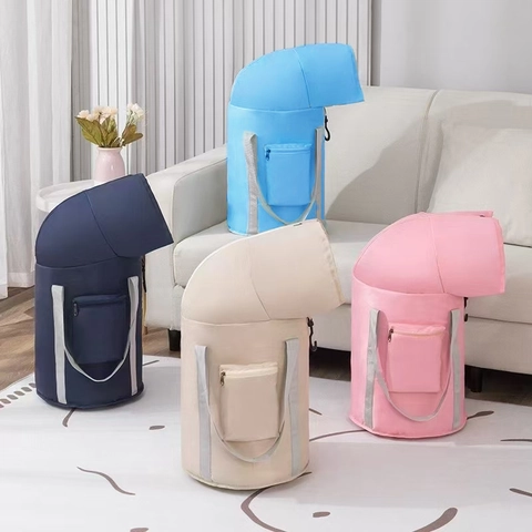Portable Foldable Foot Soaking Bucket Heat Insulation Over Knee Deep Soaking Bag Oxford Cloth Aluminum Foil Home Dorm Travel
