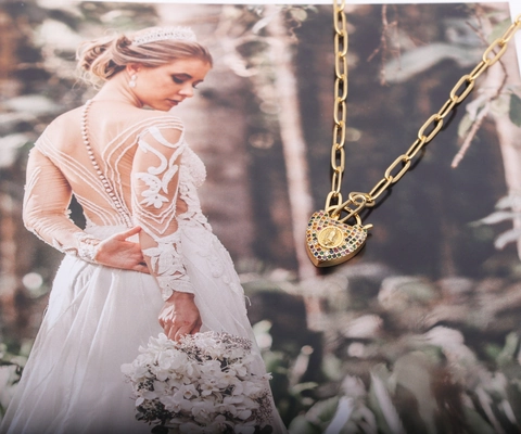 Herz Anhänger Halskette Kupfer Mit Bunten Zirkonia Jungfrau Maria Relief Büroklammerkette Retro Hip Hop Schmuck Für Frauen